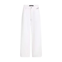 KARL LAGERFELD Jeans Wide Leg White Denim A2W10158 d15 white denim