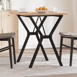 Masa bucatarie, cadru Y, 70x70x75,5 cm lemn masiv pin si fonta GartenMobel Dekor