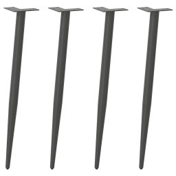 Picioare masuta cafea Forma conica 4 buc Antracit 72-73 cm Otel GartenMobel Dekor
