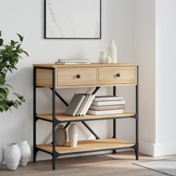 Masa consola, stejar sonoma, 75x34,5x75 cm, lemn prelucrat GartenMobel Dekor