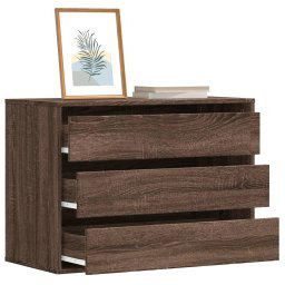 Dulap colt cu sertare stejar maro 80x41x58 cm lemn prelucrat GartenMobel Dekor