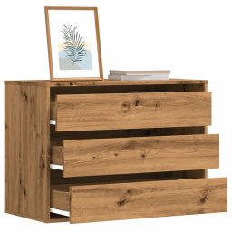 Dulap colt sertare stejar artizanal 80x41x58 cm lemn prelucrat GartenMobel Dekor