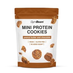 GymBeam Mini Protein Cookies 100 g unt de arahide cu ciocolată