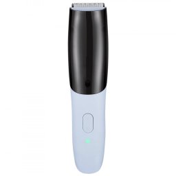 Aparat de tuns barba cu aspirare ELITE VHT-1355, Li-ion 1200mAh, Impermeabil IPX5, USB-C, Autonomie pana la 100 min, Alb/Negru