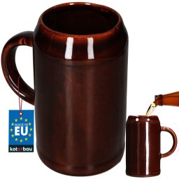 Cană din gresie ceramică 1l bere vin