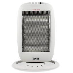 Radiator cu halogen Zass HS 01, 1200 W, 3 trepte de putere, Protectie in caz de rasturnare, Lungime cablu 1.3 m