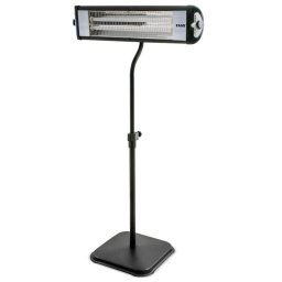 Radiator cu infrarosu ZASS ZIH 02,Negru,2000W, 2 trepte de putere,Incalzire rapida cu 2 elementi de incalzire infrarosu,Termostat reglabil
