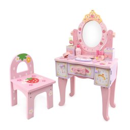 Tuktuk Masă din lemn pentru copii cu scaun pentru prințese mici
