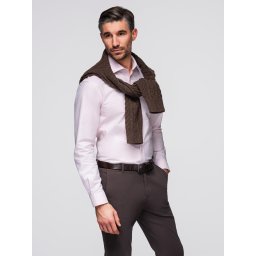 Ombre Cotton pastel men's oxford shirt - light pink