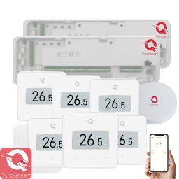 Kit Automatizare Incalzire Pardoseala Wireless Q20, Controller 2x 8 zone, 6x termostat Q30, Gateway Hub, Smart app, Alb