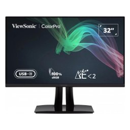 Monitor LED ViewSonic VP3256-4K 31.5 inch UHD IPS 5 ms 60 Hz USB-C HDR, Negru