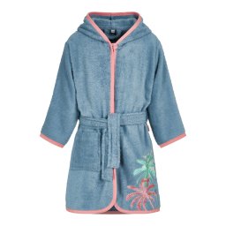 PLAYSHOES Halat de baie gri taupe / verde / roz