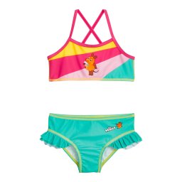 PLAYSHOES Costum de baie două piese galben / verde / roz / roz deschis