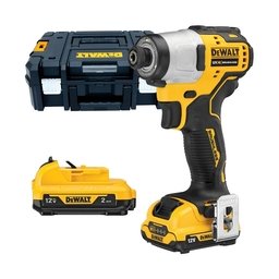 DeWalt - DCF801D2 - Masina de insurubat cu impact cu 2 acumulatori si incarcator, Li-Ion, 12 V, 2 Ah, 163 Nm, -, valiza speciala