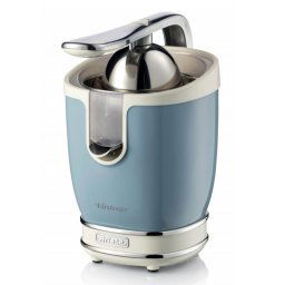 Presa electrica pentru citrice Ariete VINTAGE JUICER 0413/05, 85W, Corp metalic, Functionare silentioasa, 2 atasamente, Albastru
