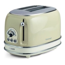 Prajitor de paine Ariete VINTAGE 0155/03, 810W, 2 felii, 3 functii, 6 trepte, Tava irimituri detasabila, Bej