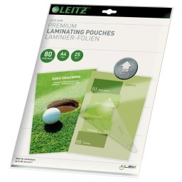 Folie de laminat Folie Leitz UDT pentru laminare la cald, A4, 80 mic., 25buc/set, "74790000