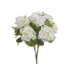 8491 Buchet trandafiri artificiali+hortensie color pentru aranjamente florale