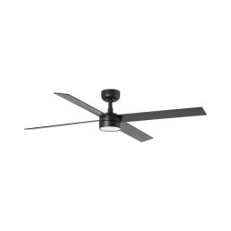 Ventilator LED dimabil de tavan FARO 34356-1TW RUDDER L LED/20W/230V negru d. 132 cm + telecomandă