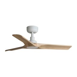 FARO 33805WT - Ventilator de tavan HEYWOOD lemn/alb Ø 90 cm WT + DO