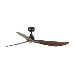 Ventilator de tavan FARO 34362 OUTWOOD L maro/negru d. 150 cm IP44 + telecomandă