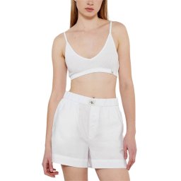 CALVIN KLEIN Top Waffle Texture Bralette Top J20J225305 YAA brilliant white