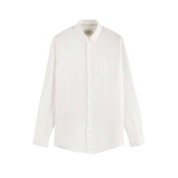 SCOTCH & SODA Cămaşă Linen Ls Button-Down 179188 SC100 off white