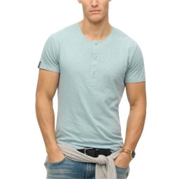 SUPERDRY T-Shirt D2 Stud Merchant Ss Grandad Jersey M1012185A 1xg arona blue