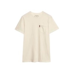 SUPERDRY T-Shirt D2 Ovin Classic Essential Pocket M1012206A u4y bone white