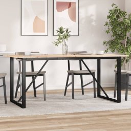 Masa de bucatarie, cadru O, 180x90x75cm lemn masiv pin si fonta GartenMobel Dekor