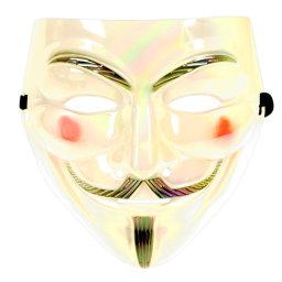 Mască Anonymous Vendetta, curcubeu alb