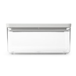 Cutie de depozitare Brabantia Tasty+ Stackable 1008874, 1,5L, Sigiliu din silicon, Fara BPA, Gri deschis