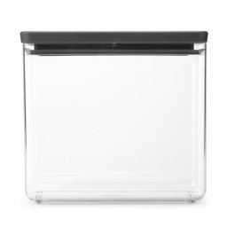 Cutie de depozitare Brabantia Tasty+ Stackable 1008875, 3,5 L, Sigiliu din silicon, Fara BPA, Gri inchis