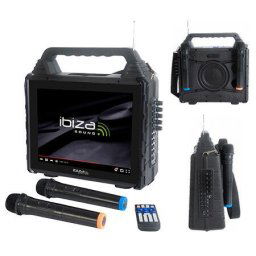 Boxa portabila SET PORTABIL KARAOKE CU ECRAN INCORPORAT 14.1" SI 2 MIC WIRELESS