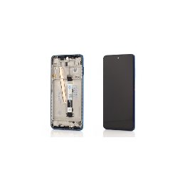 Display cu touchscreen si rama Xiaomi Poco X3, Poco X3 Pro, X3 NFC, Blue