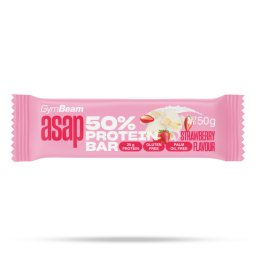 GymBeam ASAP 50% Protein Bar 50 g căpșuni