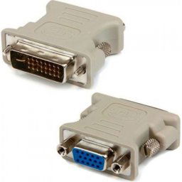 ADAPTOR GEMBIRD DVI-I Dual Link la VGA (T/M), white