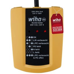 Tester de prize 45220, 230 V AC, dispozitiv de măsurare (galben/negru)