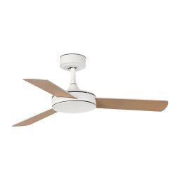 Ventilator de tavan FARO 33603DCWT MINI MALLORCA S maro/alb d. 106 cm Wi-Fi + telecomandă