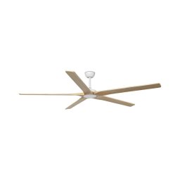 FARO 34191WT - Ventilator de tavan BIGWOOD XL pin/alb Ø 200 cm WT + DO