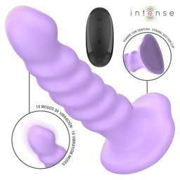 Intense Brenda Spiral Design Vibrator with Remote M Purple