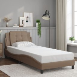 Cadru de pat cu tablie, cappuccino, 80x200 cm, piele ecologica GartenMobel Dekor