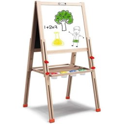 Tabla Jumbo cu Doua Fete, tip sevalet, inaltime reglabila, 148 cm, din lemn