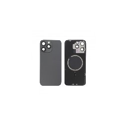 Inlocuire capac sticla spate iPhone 15 Pro Max, Black Titanium
