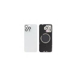 Inlocuire capac sticla spate iPhone 15 Pro Max, White Titanium