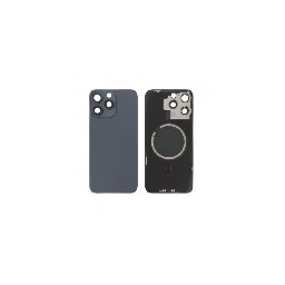 Inlocuire capac sticla spate iPhone 15 Pro Max, Blue Titanium