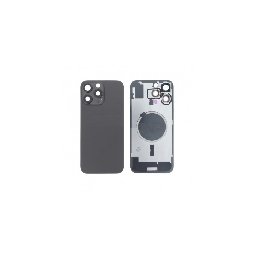Inlocuire Capac sticla spate iPhone 16 Pro Max, Titanium Black