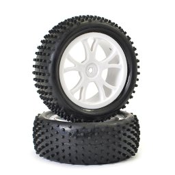 Roti buggy 4wd Fata pentru Buggy 1/10 cu jante albe