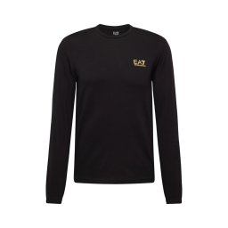 EA7 Emporio Armani Tricou galben auriu / negru
