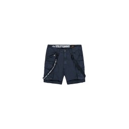ALPHA INDUSTRIES Pantaloni cu buzunare bleumarin / negru / alb